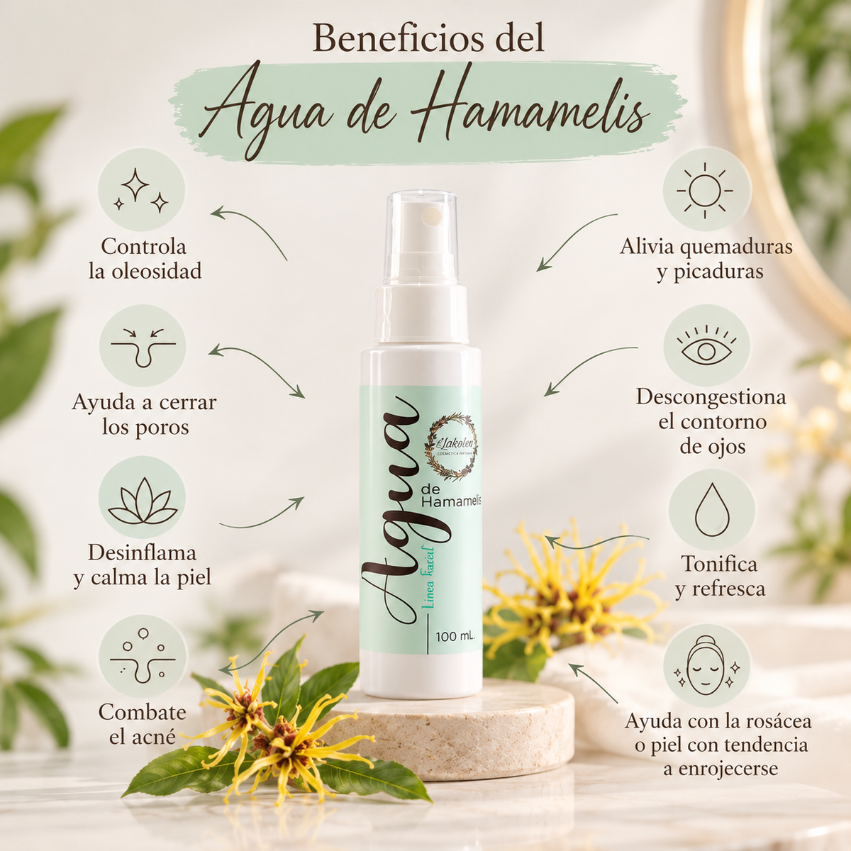 Agua de Hamamelis - Tónico Facial
