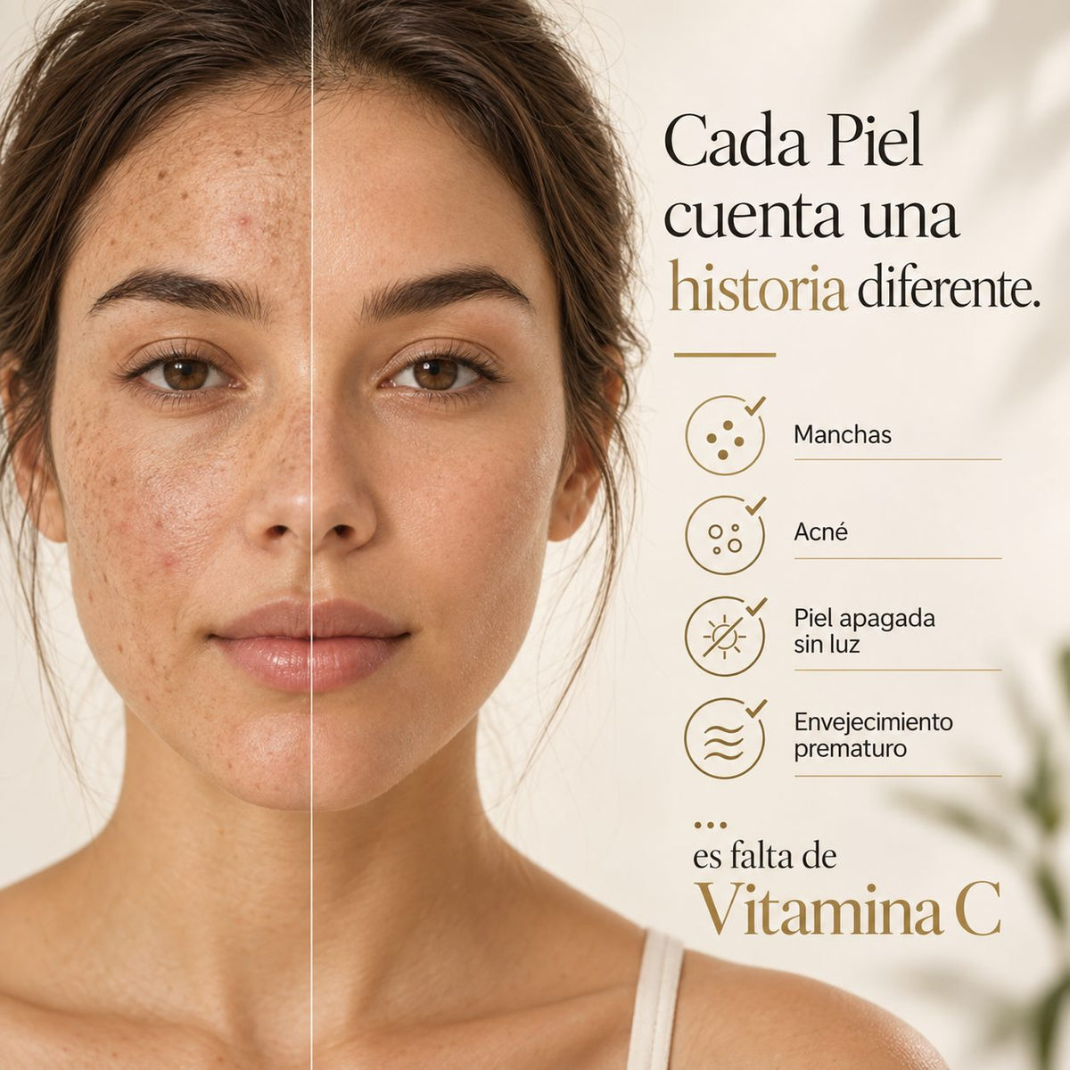 Serum Facial Vitamina - C    10ml.- Ilumina y Unifica